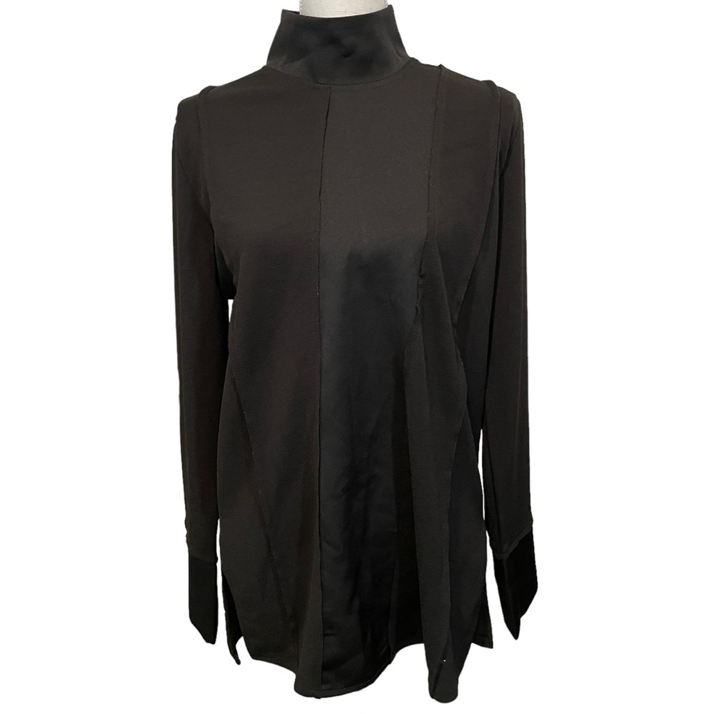 Zara Black Long Sleeved Colorblock Tunic. Size M